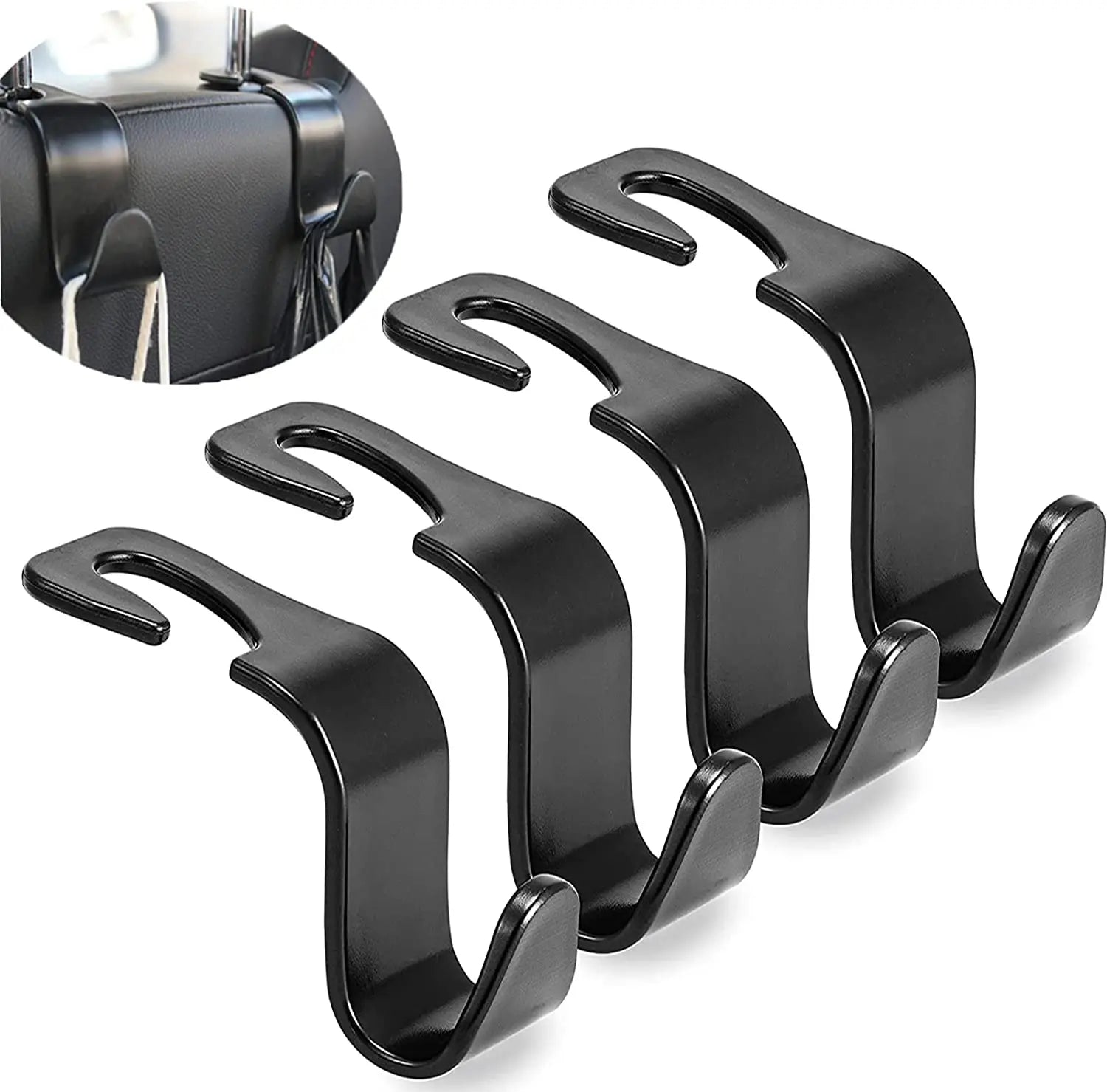 Hooks for Bags Car Clips Front Seat Headrest Organizer Holder Auto Fastener Hangers Car Storage Interior Accessories