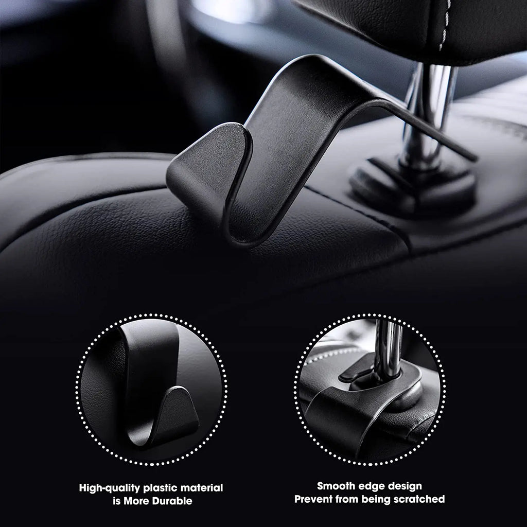 Hooks for Bags Car Clips Front Seat Headrest Organizer Holder Auto Fastener Hangers Car Storage Interior Accessories