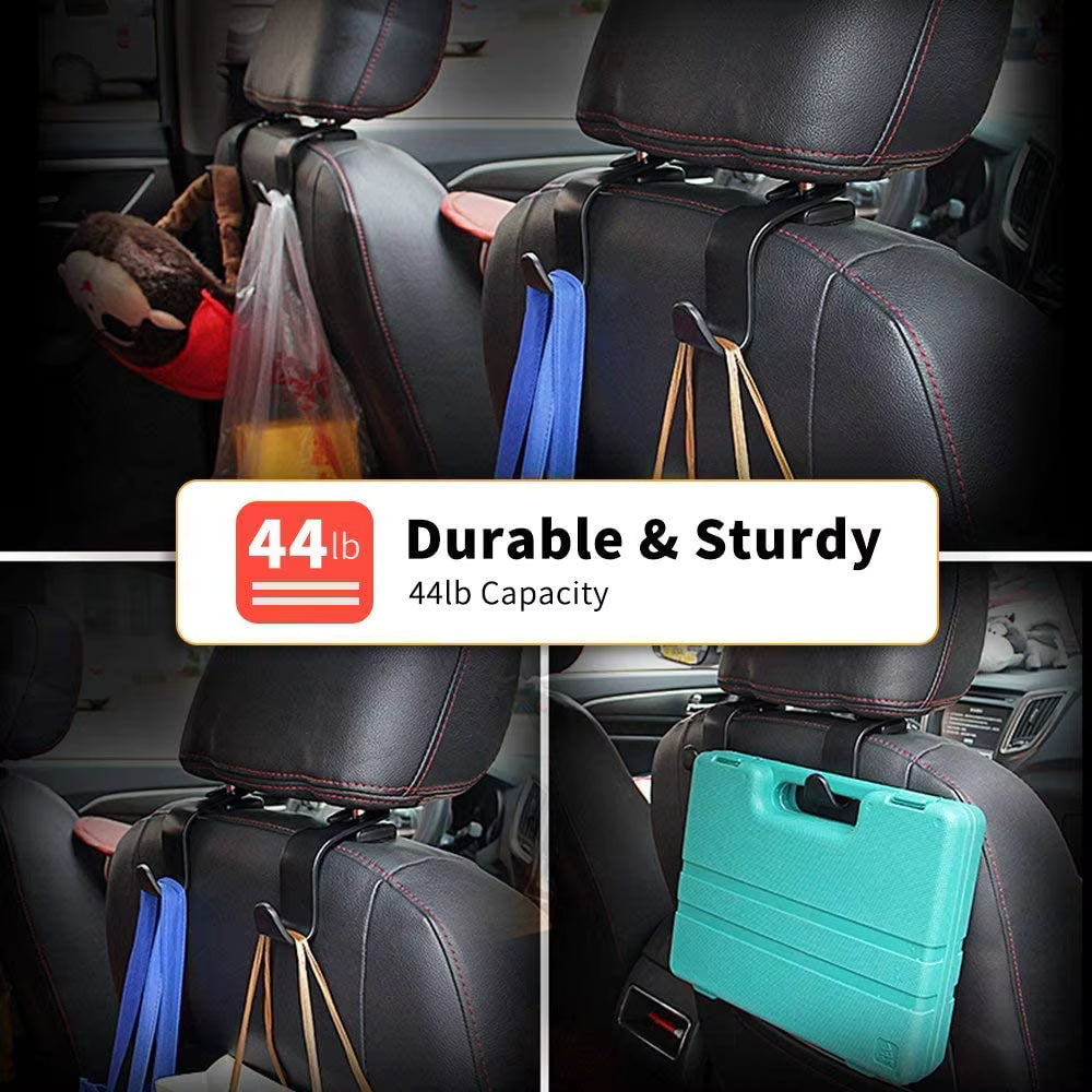 Hooks for Bags Car Clips Front Seat Headrest Organizer Holder Auto Fastener Hangers Car Storage Interior Accessories