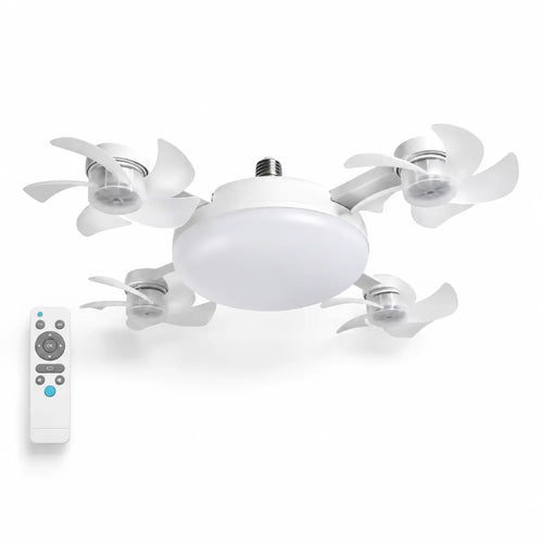 2-in-1 LED Ceiling Fan Light | Foldable Design with Remote